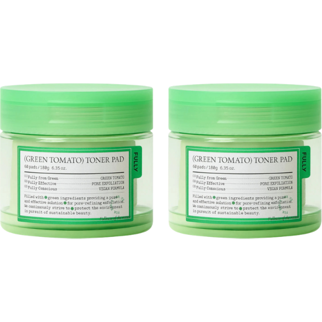 FULLY - Green Tomato Toner Pad - 180ml/60pads Duo Set