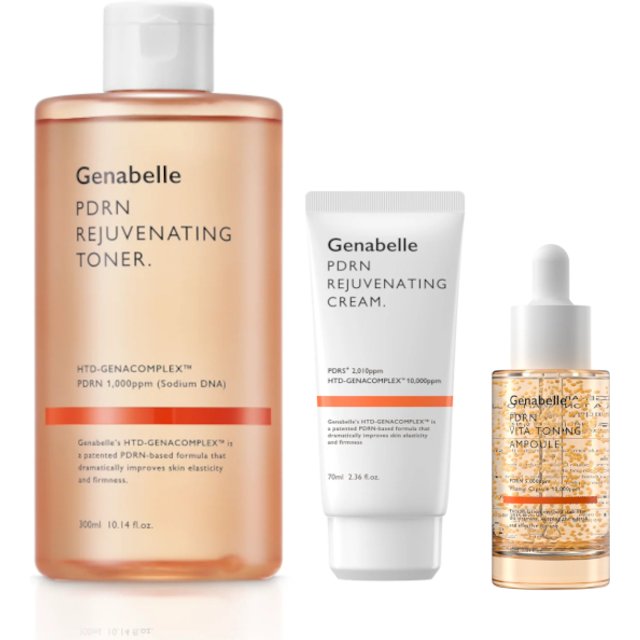 Genabelle - PDRN Rejuvenating Toner & Cream & VITA Toning Ampoule Set