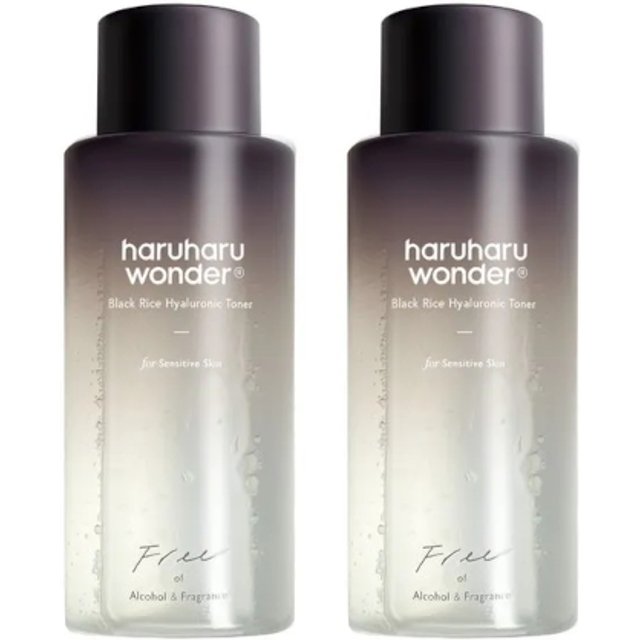 haruharu wonder - Black Rice Hyaluronic Toner - Fragrance Free - 300ml (2ea) Set