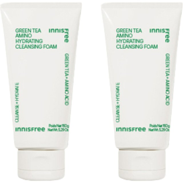 innisfree - Green Tea Amino Hydrating Cleansing Foam - 150g (2ea) Set
