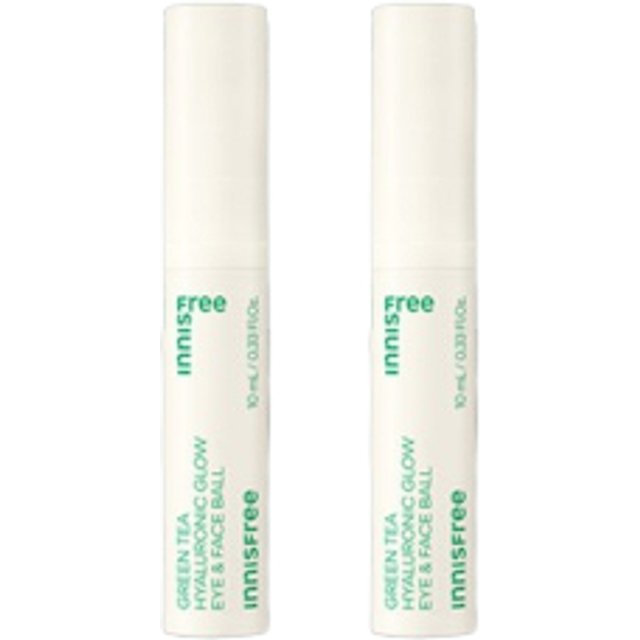 innisfree - Green Tea Hyaluronic Glow Eye & Face Ball - 10ml (2ea) Set