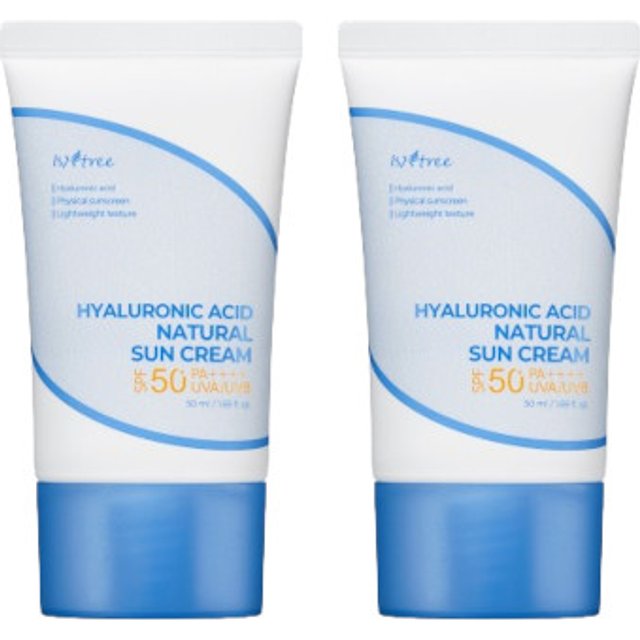 Isntree - Hyaluronic Acid Natural Sun Cream - 50ml (2ea) Set