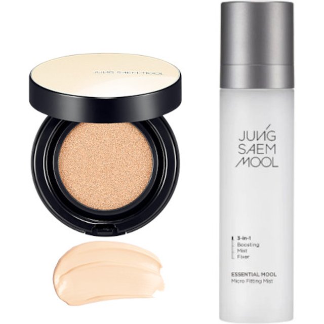 JUNGSAEMMOOL - Essential Skin Nuder Cushion SPF50+ PA+++ - 14g - 19 Light (1ea) + Essential Mool Micro Fitting Mist - 120ml...