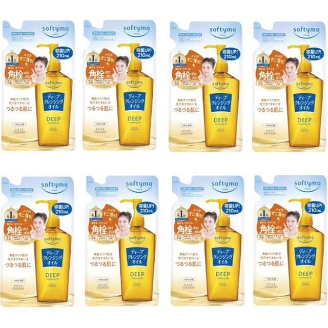 Kose - Softymo Deep Cleansing Oil Refill (2024 Version) - 210ml (8ea) Set
