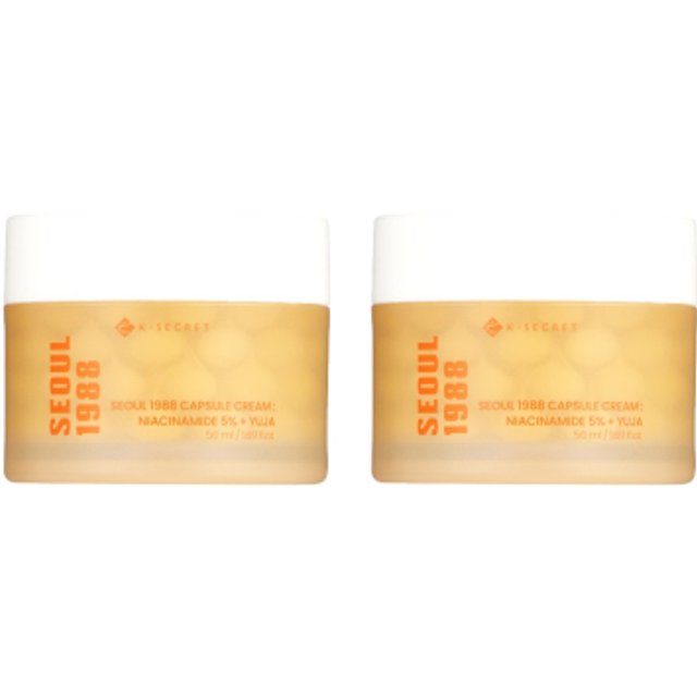 KSECRET - SEOUL 1988 Capsule Cream : Niacinamide 5% + Yuja - 50ml (2ea) Set