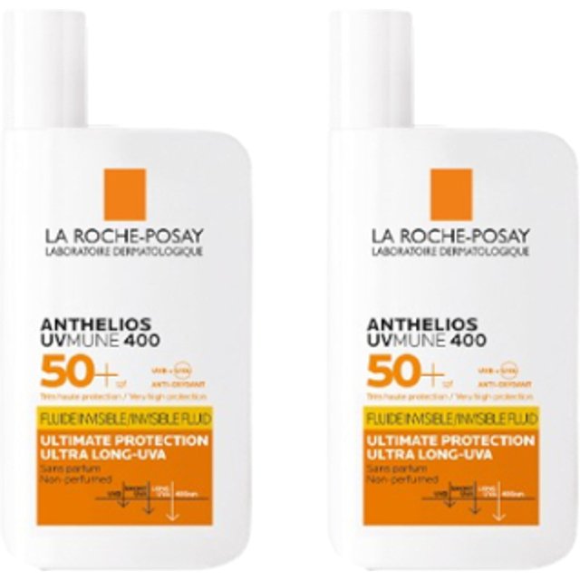 La Roche Posay Anthelios UVmune 400 Invisible Fluid SPF50+ - 50ml (2ea) Set