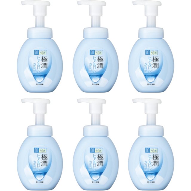 Rohto Mentholatum - Hada Labo Gokujyun Hyaluronic Face Foaming Cleanser - 160ml (6ea) Set
