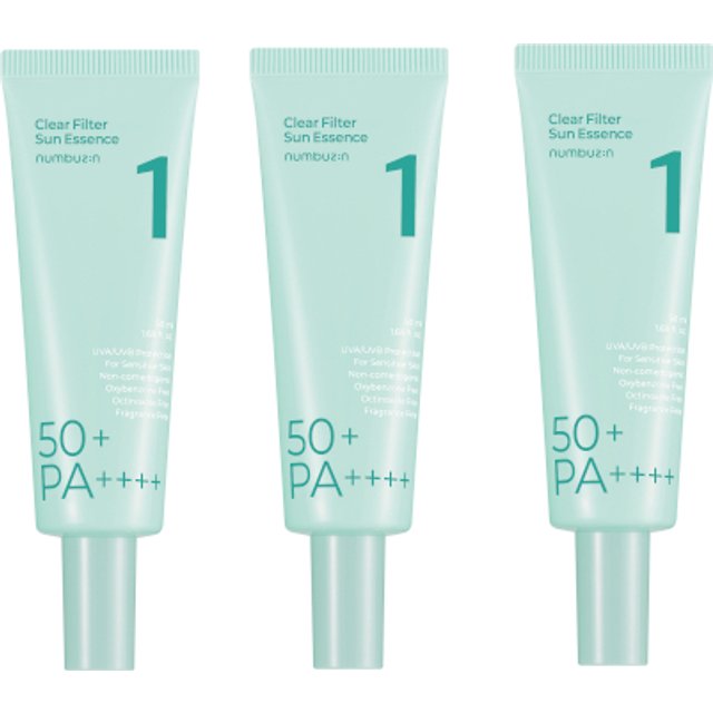 numbuzin - No.1 Clear Filter Sun Essence SPF 50+ PA ++++ - 50ml (3ea) Set