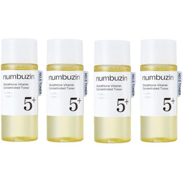 numbuzin - No.5+ Glutathione Vitamin Concentrated Toner - 30ml (4ea) Set