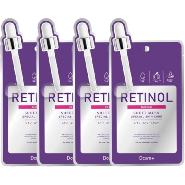 Picomonte - Dcure+ Retinol Face Mask - 1 pc (4ea)