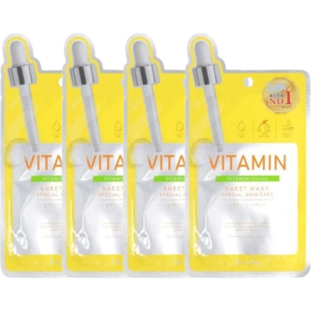 Picomonte - Dcure+ Vitamin + Citrus Face Mask - 1 pc (4ea)