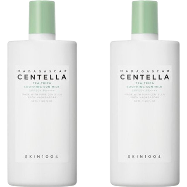 SKIN1004 - Madagascar Centella Tea-Trica Soothing Sun Milk SPF50+ PA++++ - 50ml (2ea) Set