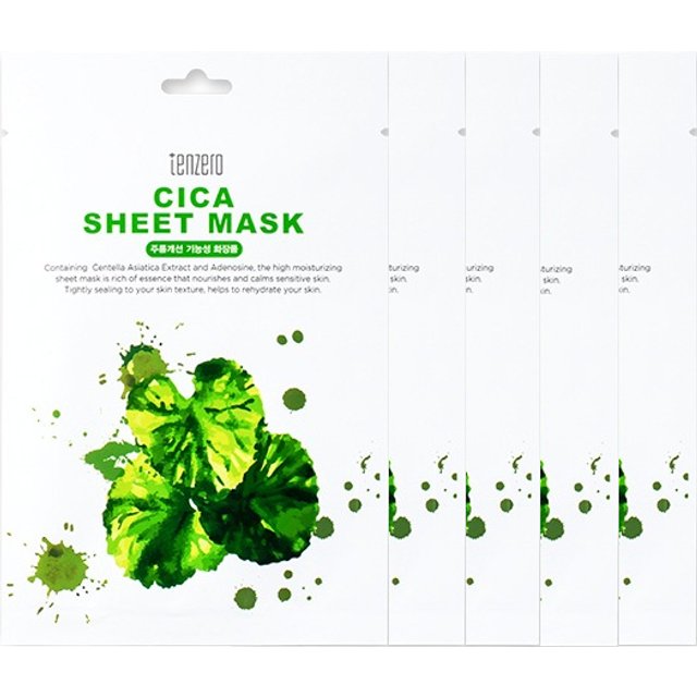 tenzero - Cica Sheet Mask - 5ea Set