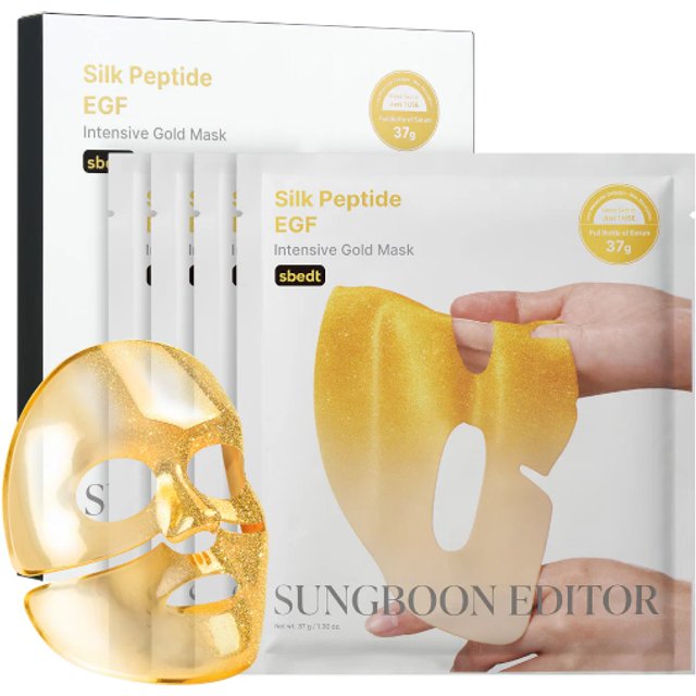 SUNGBOON EDITOR - Silk Peptide EGF Intensive Gold Mask - 37g*4ea