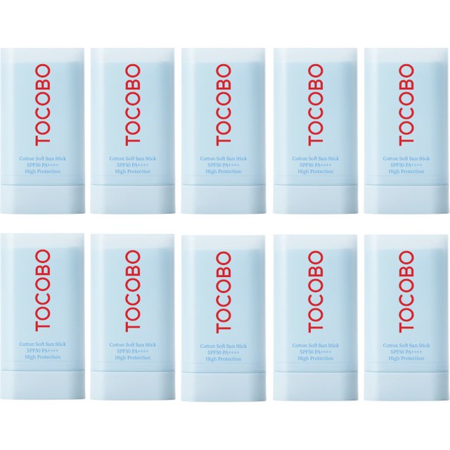 TOCOBO - Cotton Soft Sun Stick SPF50 PA++++ - 19g (10ea) Set