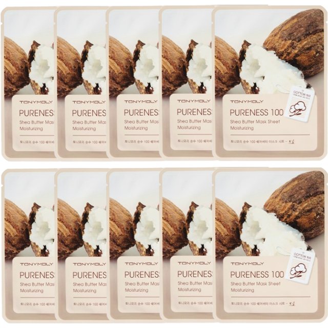 TONYMOLY - Pureness 100 Mask Sheet - Shea Butter (10ea) Set