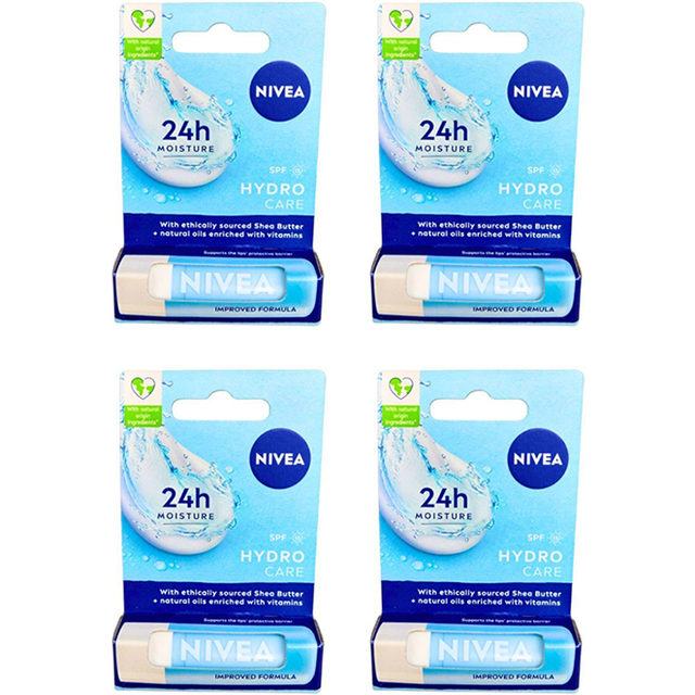 NIVEA - Lip Balm Hydro Care - 4.8g (4ea) Set