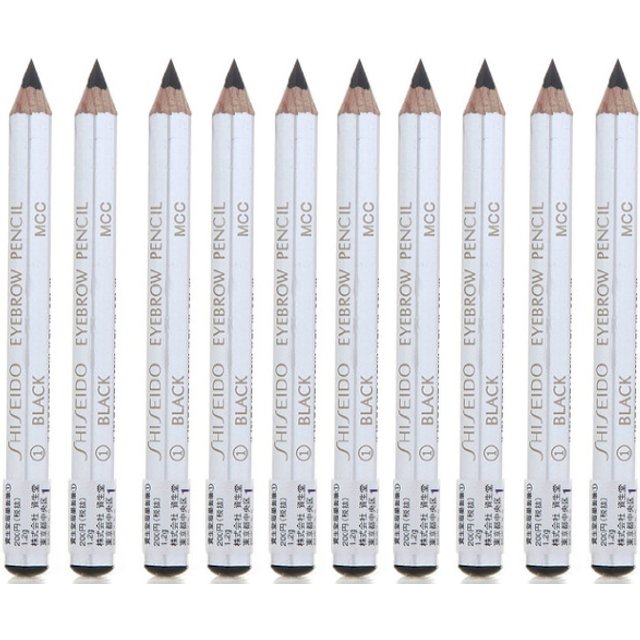 Shiseido - Eyebrow Pencil - 01 Black (10ea) Set