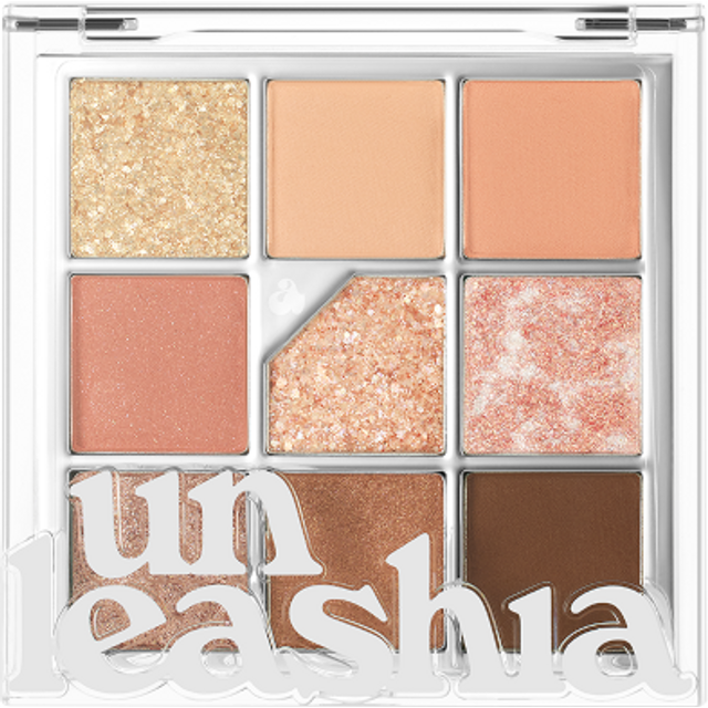 Unleashia - Glitterpedia Eye Palette - 6.2g - No3 All of Coral Pink
