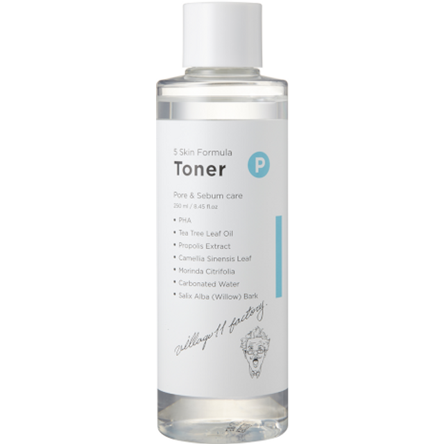 Village 11 Factory - P (Pore & Sebum Care) Skin Formula Toner - 250ml