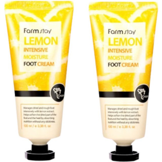 Farm Stay - Lemon Intensive Moisture Foot Cream - 100ml (2ea) Set