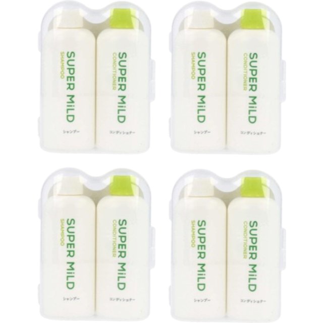 Shiseido - Super Mild Shampoo & Conditioner Mini Size Set - 50ml X 2 (4ea) Set