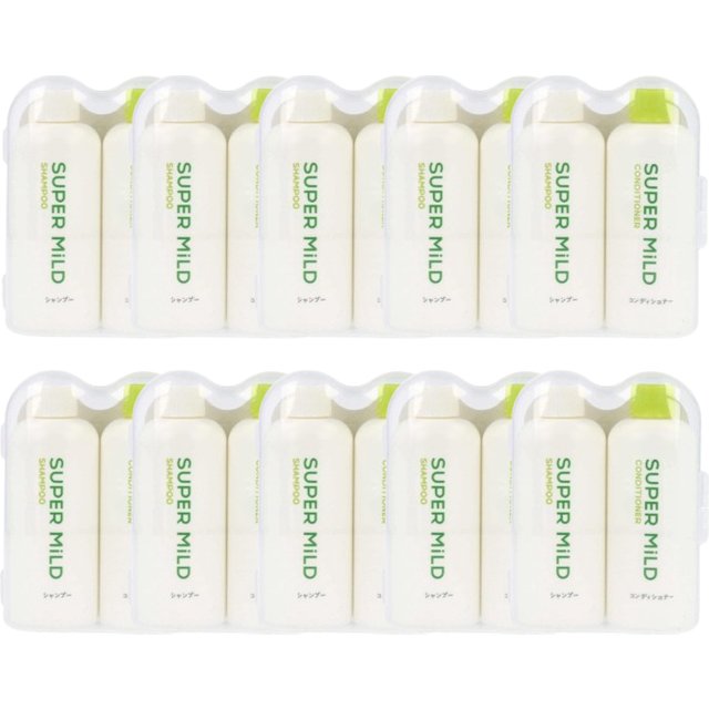 Shiseido - Super Mild Shampoo & Conditioner Mini Size Set - 50ml X 2 (10ea) Set