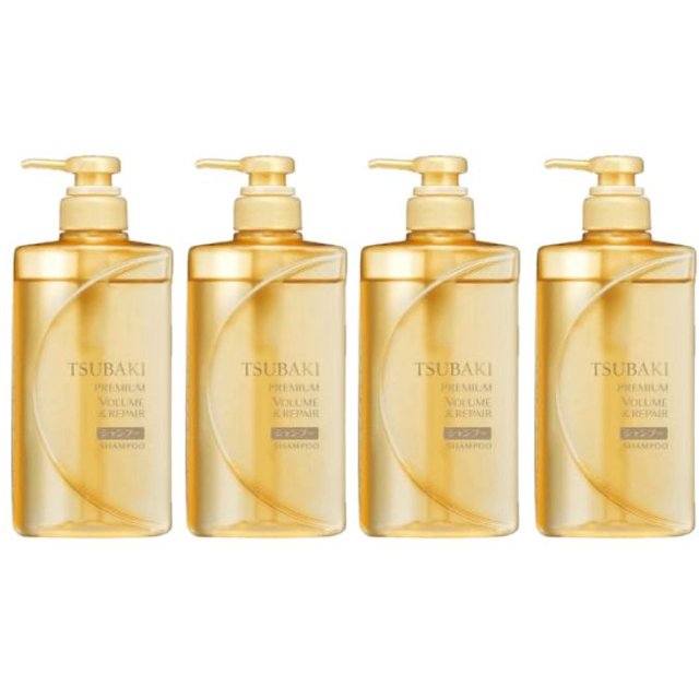 Shiseido - Tsubaki Premium Volume & Repair Shampoo - 450ml (4ea) Set