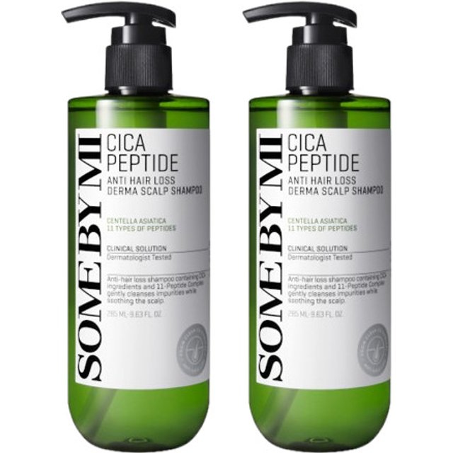 SOME BY MI - Cica Peptide Anti Hair Loss Derma Scalp Shampoo - 285ml (2ea) Set