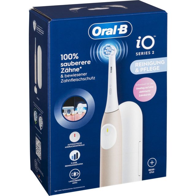 Oral-B 2 iO Adult Vibrating toothbrush Pink, White