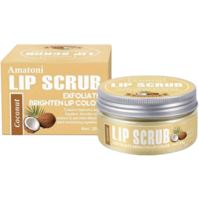 Amatoni Lip Scrub Coconut - 30g