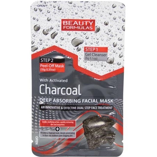 Beauty Formulas Charcoal Deep Absorbing Face Mask - 1 piece.