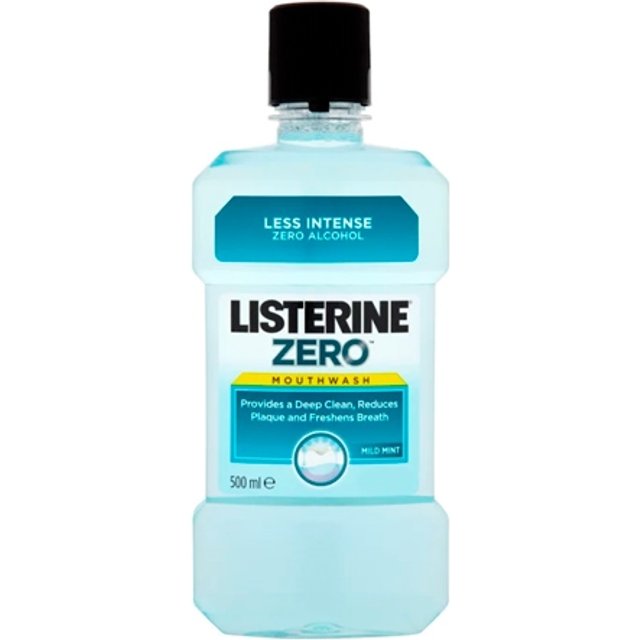 Listerine Zero Mild Mint Mouthwash 500ml