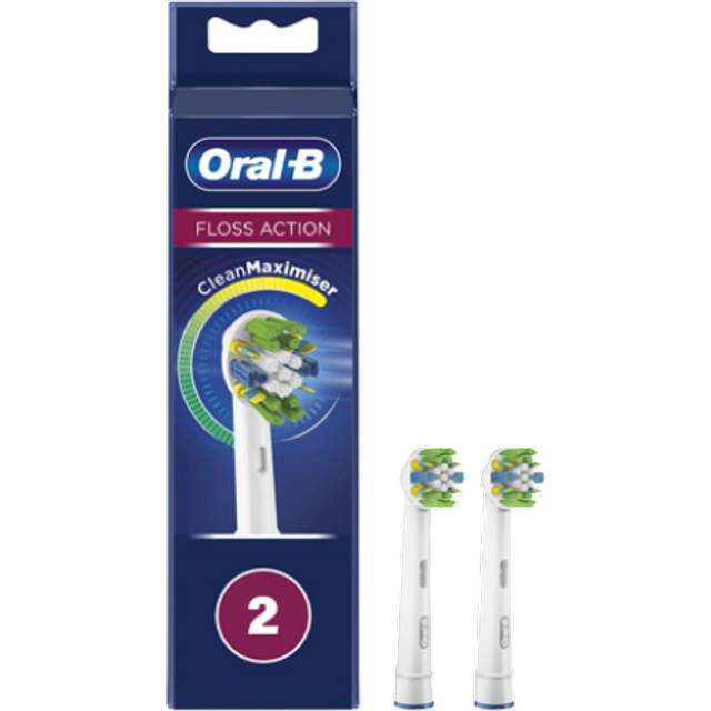 Ora-B Floss Action Toothbrush Heads - 2 pcs