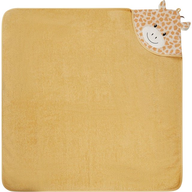 Sterntaler Kapuzenbadetuch mit Applikation 100x100 cm beige