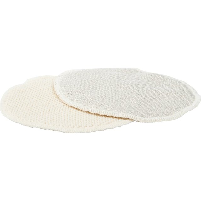 Elanee 2er-Pack Stilleinlagen mit Silber, waschbar