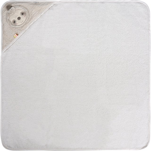 Fehn Kapuzenbadetuch 80x80 cm grau