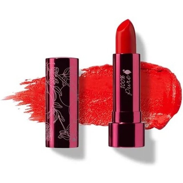 Pomegranate Oil Moisture Lipstick + Fruit Pigments - Hibiscus - Lippenstift