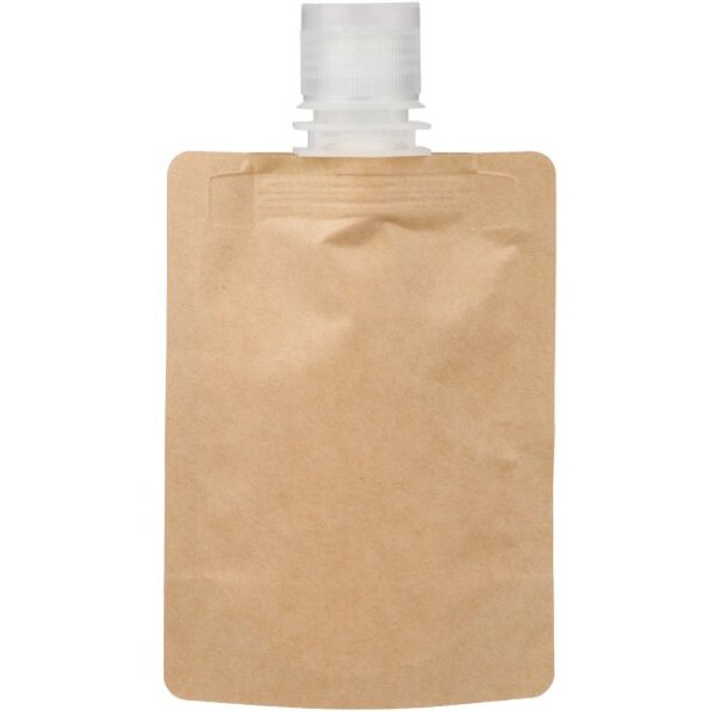 Werbeartikel Sonnencreme Kyle – braun – mit bedrucktem Etikett 50 ml LSF 30 für Strand-Promotions