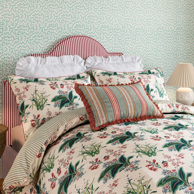 Sanderson Enys Garden Super Kingsize Duvet Cover Set, Blush & Jade