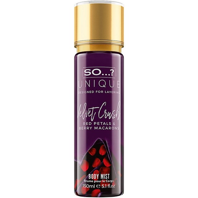 So Unique velvet crush body mist macarons ai frutti di bosco e acqua di cocco 150ml