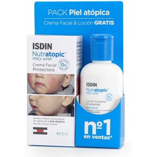 Isdin Nutratopic Pro Amp Crema Facial 50 ml Regalo Loción 100 ml