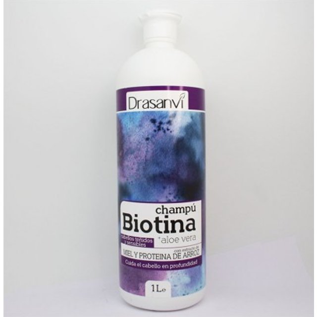 Champú Biotina Aloe Vera Cabello Teñidos 1000ml Drasanvi