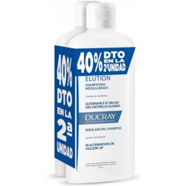 Ducray Champú Elucion Suave Equilibrante 400ml + 400ml Duplo Pack