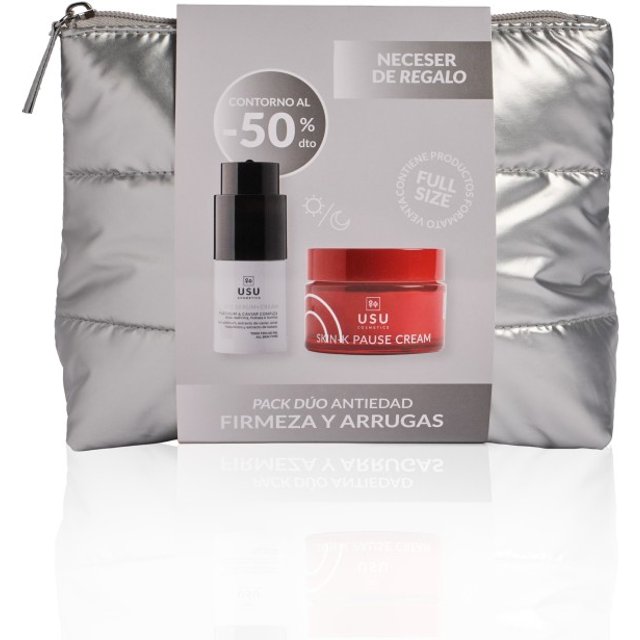 Usu Cosmetics Skin-K Pause Cream 50 ml + Contorno Ojos Serum - Crema Platinum 15ml + Neceser
