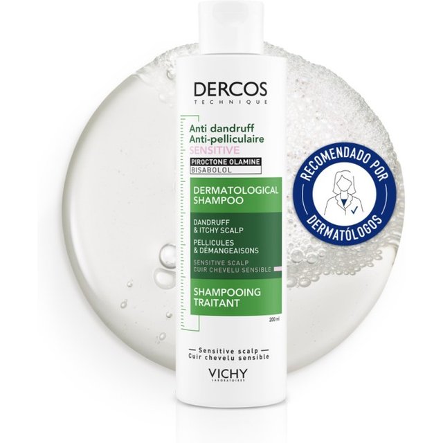Dercos Anticaspa Champú Sensitive Sin Sulfatos 200ml