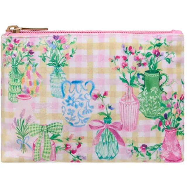 Heathcote & Ivory Sweet Pea Velvet Cosmetic Purse