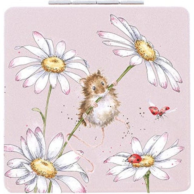 Wrendale Designs 'Oops A Daisy' Mouse Compact Mirror