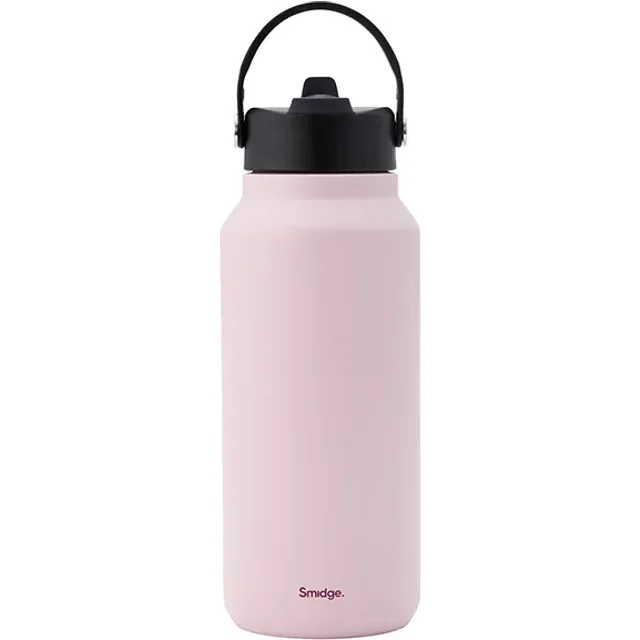 Smidge 900ml Flip Straw Bottle Summer Blush