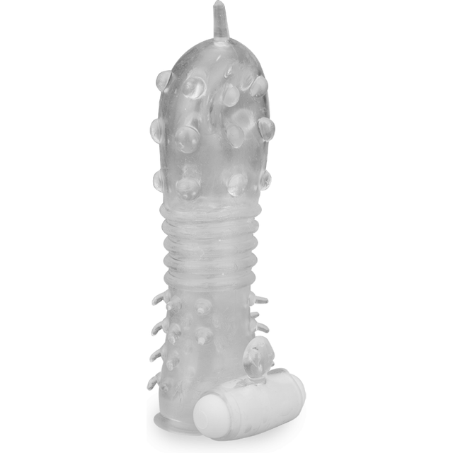 Gaine transparente vibrante à picots